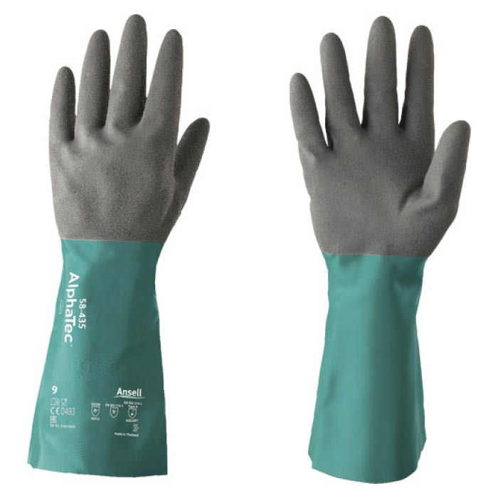 (T)アンセル 耐薬品手袋　アルファテック　58-435　XLサイズ 5843510