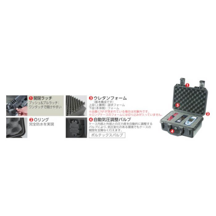 (T)PELICAN ストーム　IM3300　(フォームなし)黒　1366×419×1 IM3300NFBKの説明画像2