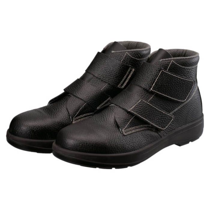 シモン 2層ウレタン底安全編上靴　24.0cm　ブラック AW28BK24.0