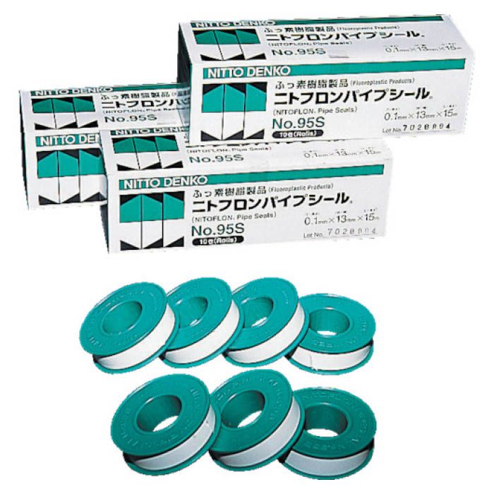 (T)日東 ニトフロンパイプシール No.95S 0.1mm×13mm×5m 955S(Tcode:1220314)