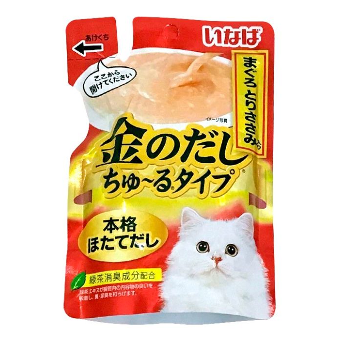 いなば 金のだしちゅーるタイプまぐろとりささみ 140g