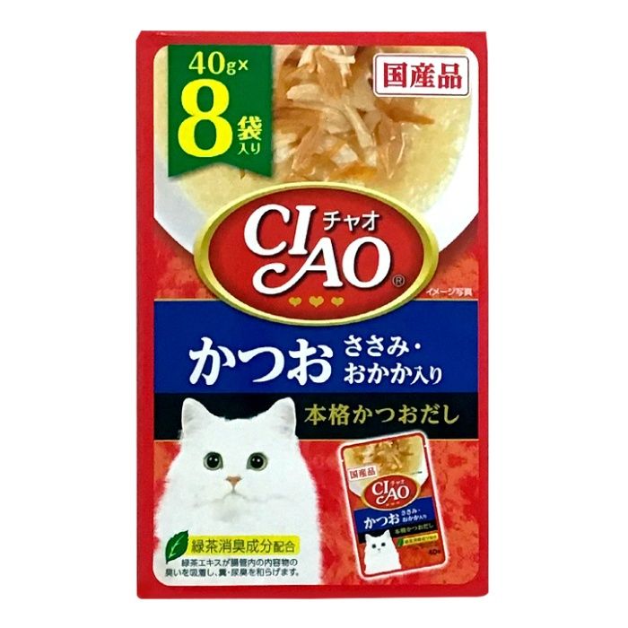 いなば チャオパウチかつおささみおかか 40g×8