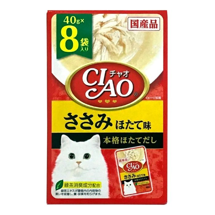 いなば チャオパウチささみほたて 40g×8