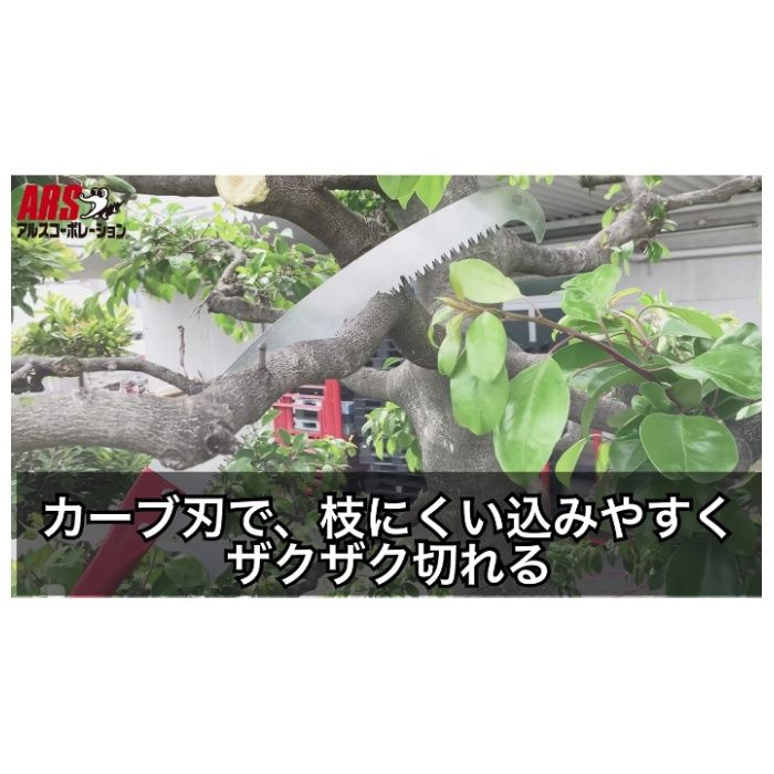 アルス 伸縮式高枝鋸ズームソー 250Z-5-3の説明画像2