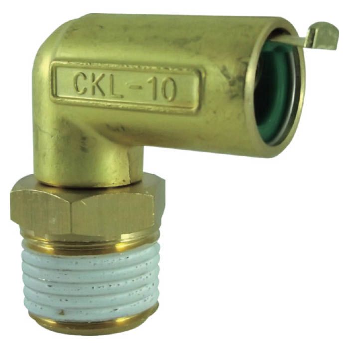 (T)チヨダ タッチコネクターエルボコネクター(金属)　接続口径R1/2 CKL1004