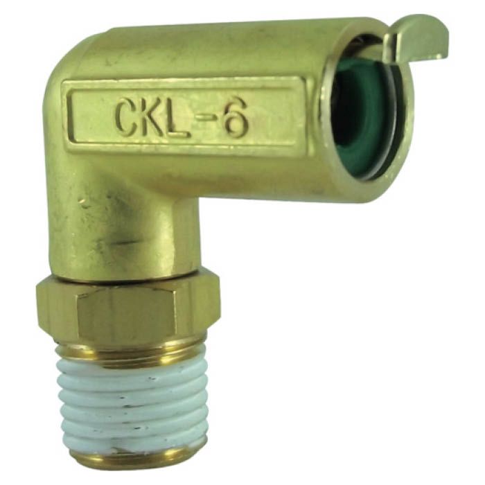(T)チヨダ タッチコネクターエルボコネクター(金属)　接続口径R1/4 CKL602