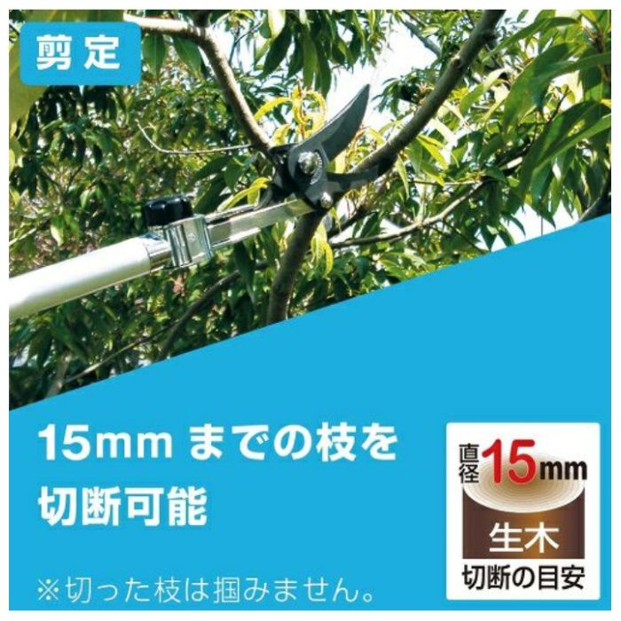 アルス 伸縮式高枝鋏 180ZTR-3.0-5Dの説明画像2