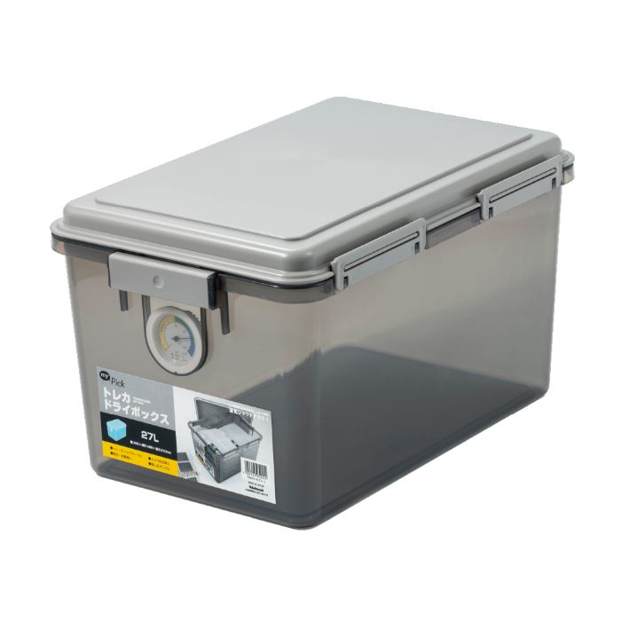 ナカバヤシ トレカドライボックス27L/グレー TKBー27L-N