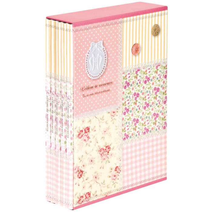 ナカバヤシ 5冊ポケットアルバム/パッチワーク 5PLー270ー31ーP