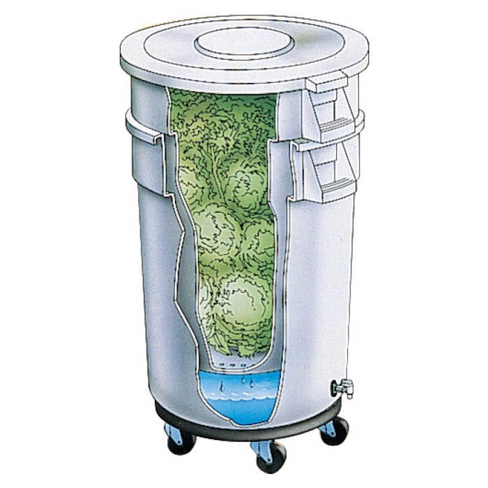 (T)ラバーメイド ブルートコンテナ グリーンズキーパーセット ホワイト 263601(Tcode:8194686)の説明画像2