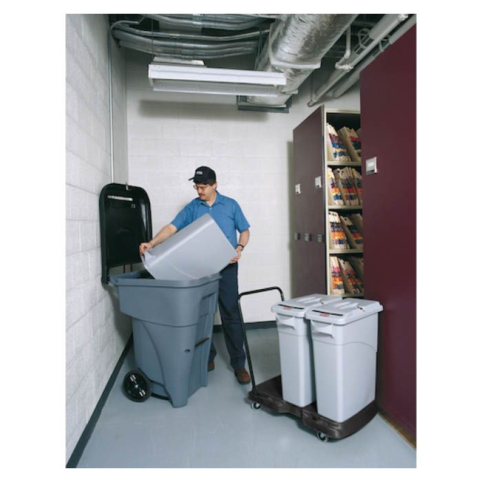 (T)ラバーメイド ブルートロールアウトコンテナ 機密文書廃棄用 246.1L グレイ 9W108875(Tcode:8194472)の説明画像4