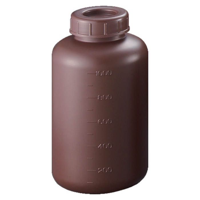 (T)サンプラ PE広口遮光瓶　1L　(50個入) 2913