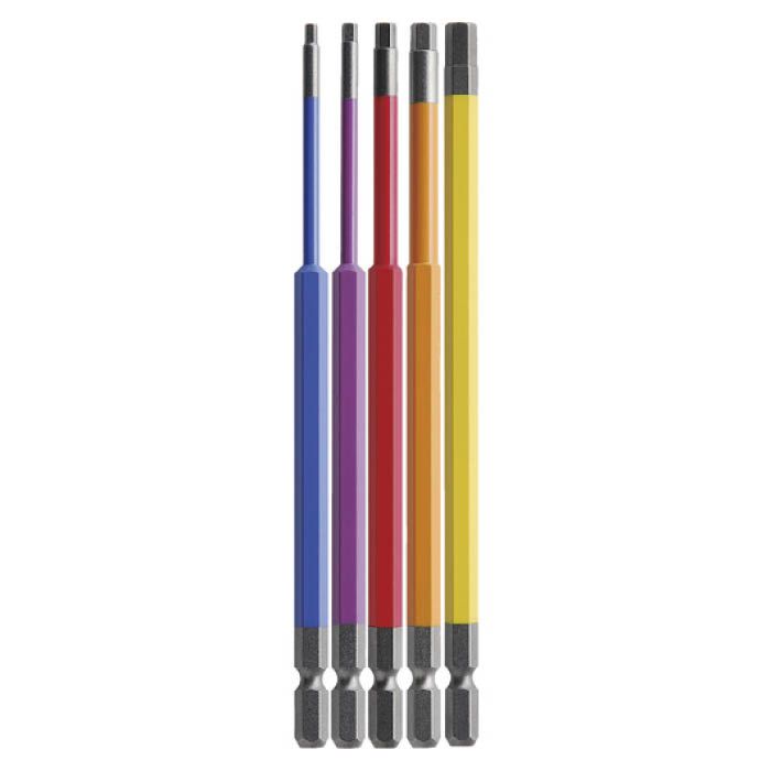 (T)アネックス 六角レンチカラービット5本組 全長150mm ACHX5150L