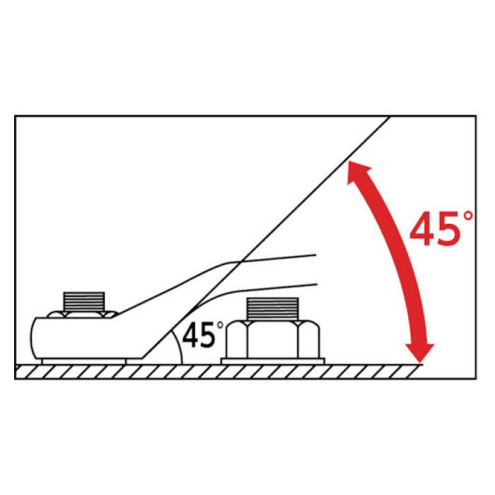T)TONE ロングめがねレンチセット(45°) 2800Mの通販｜ホームセンター