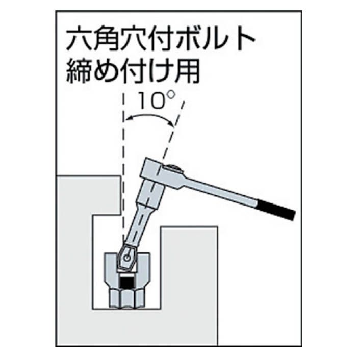 (T)TONE ボールポイントヘキサゴンソケット 3BH03の説明画像2