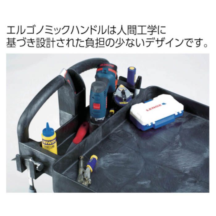 T)ラバーメイド フラットシェルフユーティリティカート ブラック ...