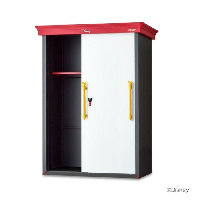 ヨドコウ ヨド物置(ディズニーシリーズ)ミッキーマウスモデル YMWD-1307A(MM)【Cパック】　間口1,470mmタイプの説明画像2