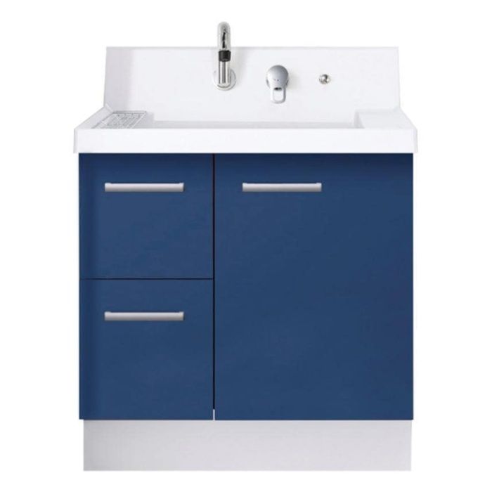 LIXIL K1シリーズ75cm洗面台 引出タイプ アーバンブルー K1H5-755SY/B12H