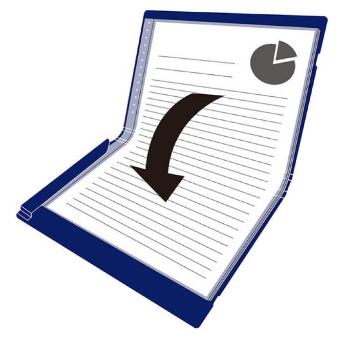 (T)キングジム 二つ折りクリアーファイルコンパック 10ポケット黄色 5894HY(Tcode:1025848)の説明画像6