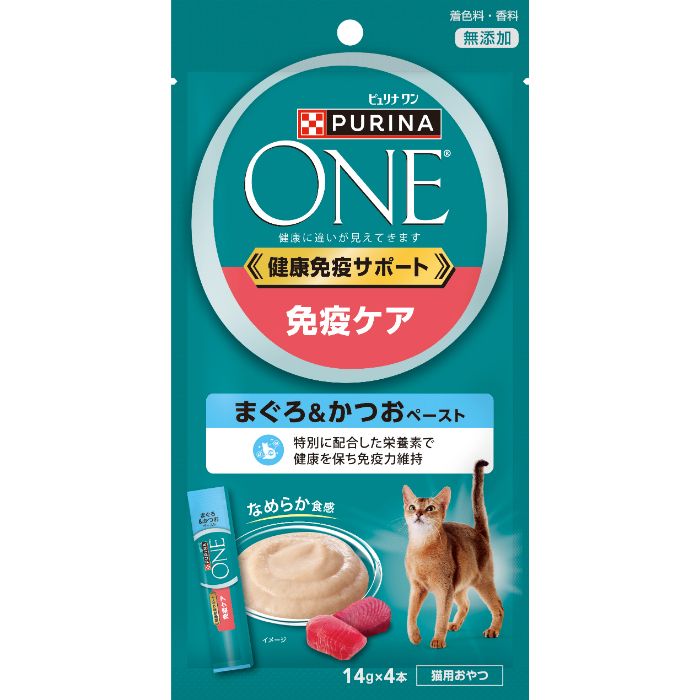 ワンキャット 免疫SP まぐろ&かつおペースト 14g×4