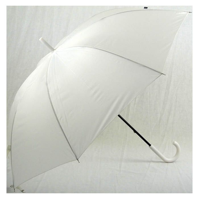 軽量手開き傘 オフホワイト 65cm