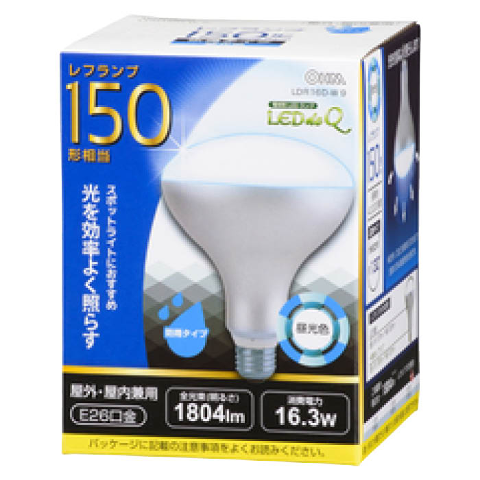 オーム電機 LED電球 レフ　E26　16W　D色 LDR16D-W 9