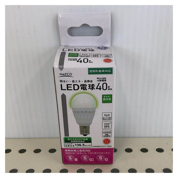 LED電球PS球40W型N色 LDA4N-G-E17 IS52