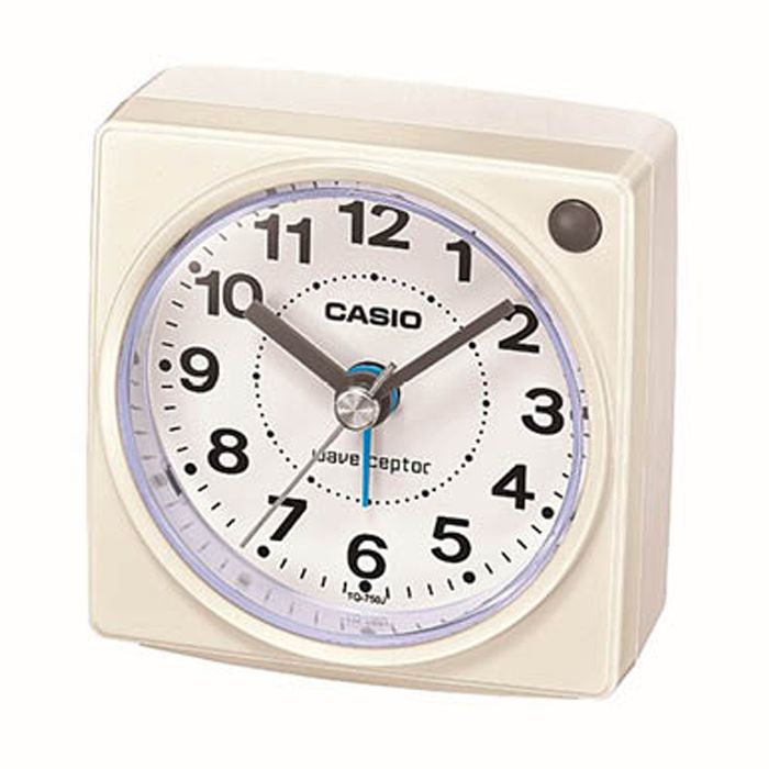 CASIO(カシオ計算機) 目覚まし時計 ホワイト TQ-750J-7JF