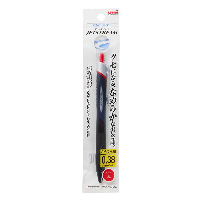 三菱鉛筆 ジェットストリーム ボールペン 0.38赤パック