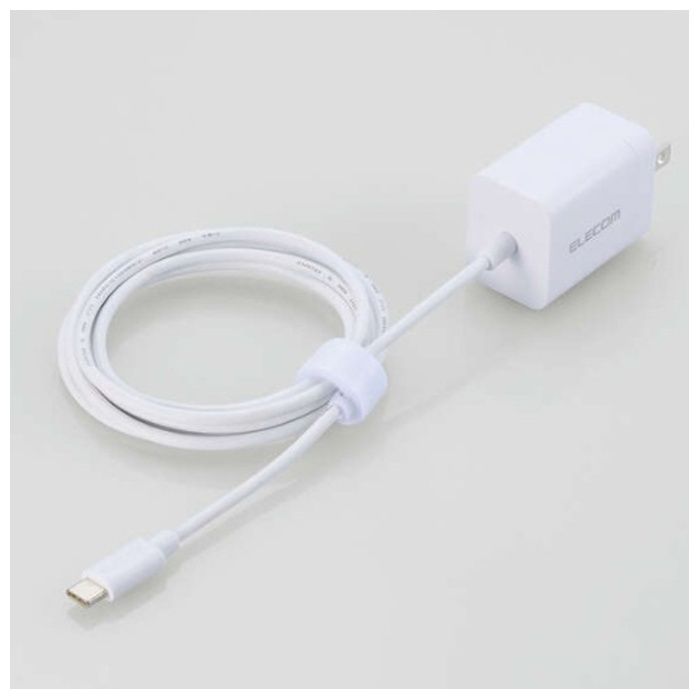 ELECOM USB　Power　Delivery　20W　AC充電器(Cケーブル一体型/1.5m) MPA-ACCP6920WH