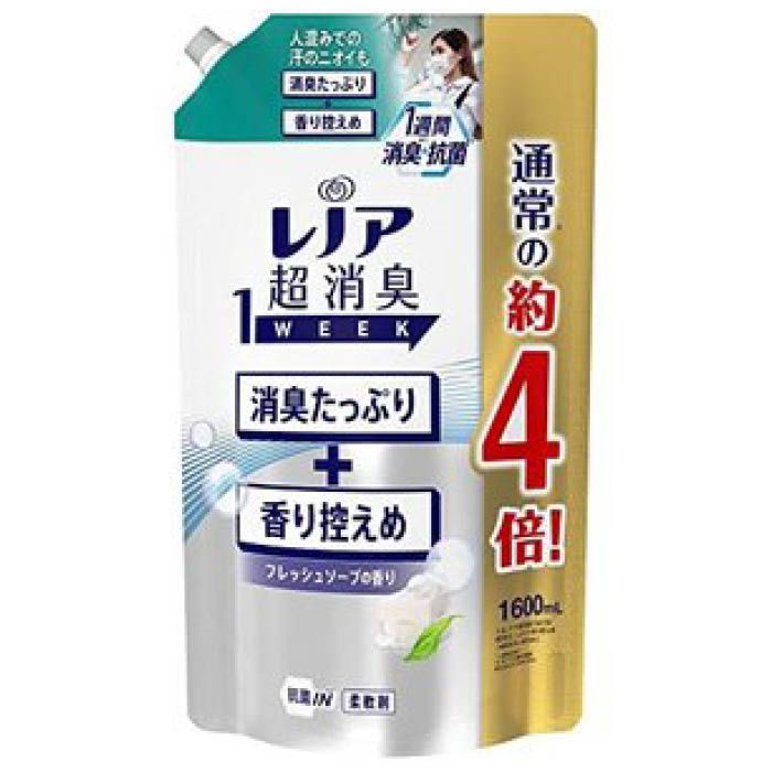 P&Gジャパン レノア超消臭 香り控えめFソープ 詰替超特大 1600ML