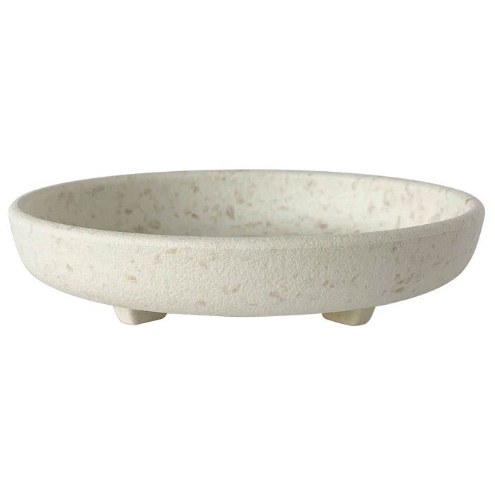ハチマンガーデンズ パピエ エコプレート(鉢皿) 丸型3号 ホワイト