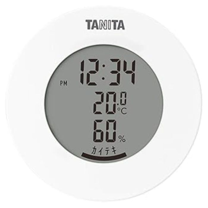 タニタ デジタル温湿度計 TT585WH ホワイト