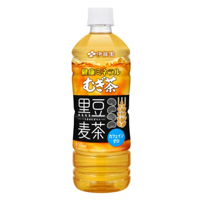 伊藤園 健康ミネラルむぎ茶 黒豆麦茶 650ml×24本　ケースの説明画像2