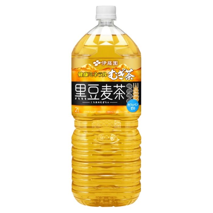 伊藤園 健康ミネラルむぎ茶 黒豆麦茶 2L×6本　ケースの説明画像2