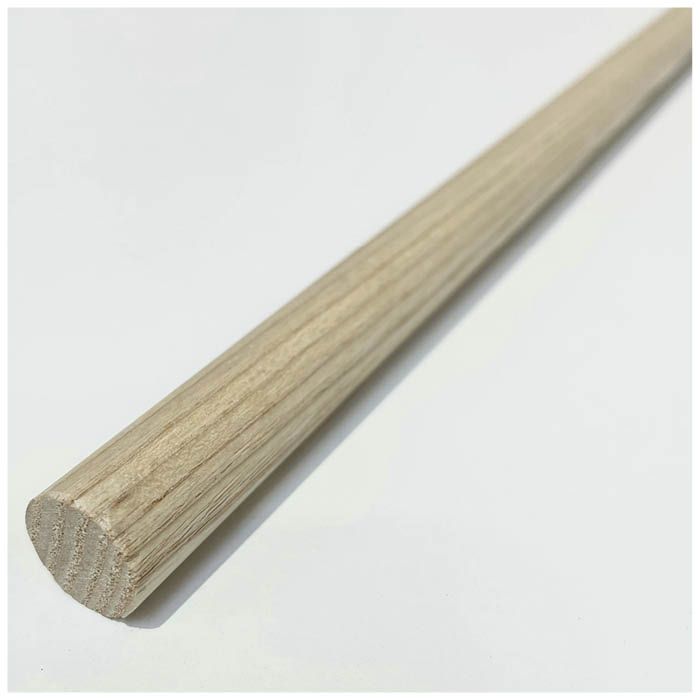 ホワイトアッシュ無垢丸棒 15Φ×910mm