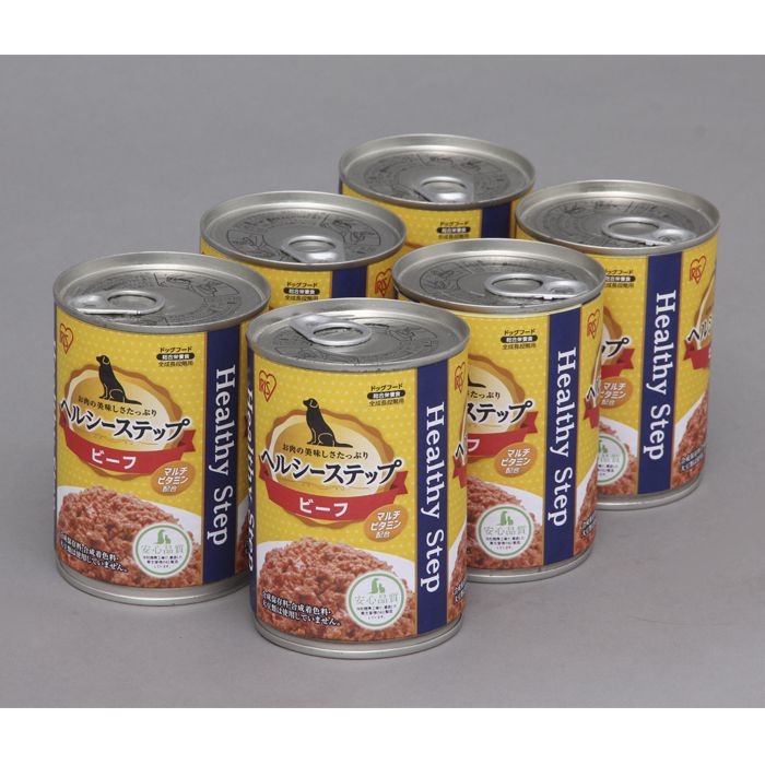 アイリスオーヤマ ヘルシーステップ ビーフ6缶パック P-HLC-B×6