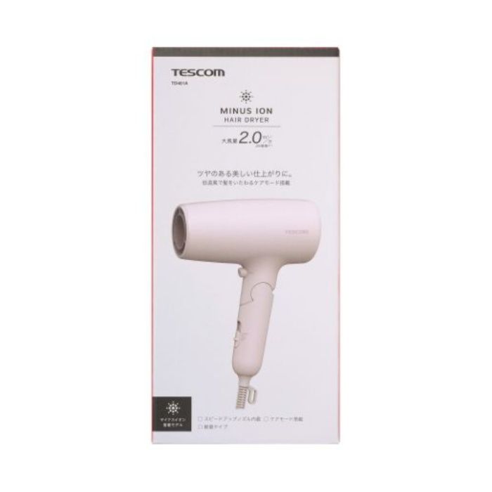 テスコム マイナスイオンヘアドライヤー TD461A-Pの説明画像2