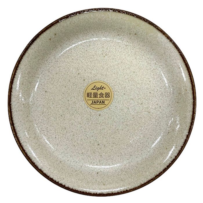 軽量窯変白渕錆巻 4.0皿