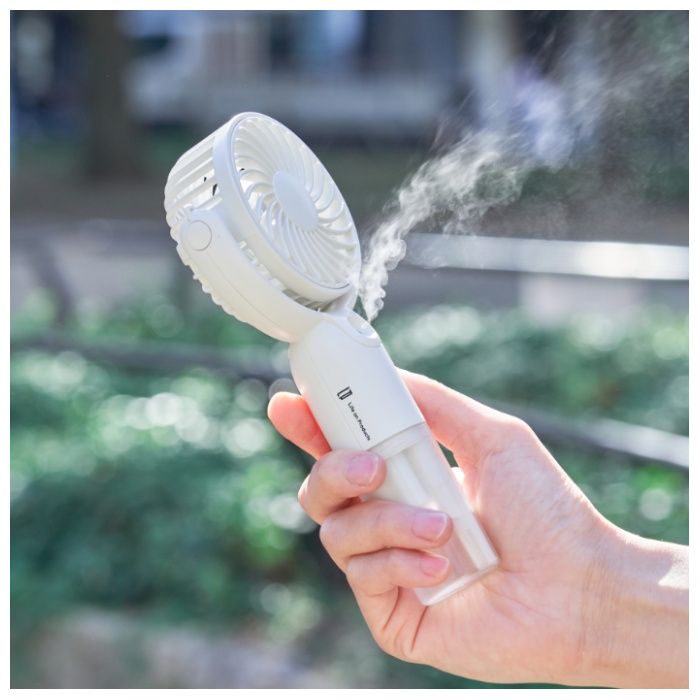 ミストハンディファン LCAF016 LW(カラー:リリーホワイト)の説明画像2