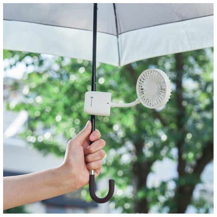 スマホも挟める薄型クリップファン LCAF021 LW(カラー:リリーホワイト)の説明画像3