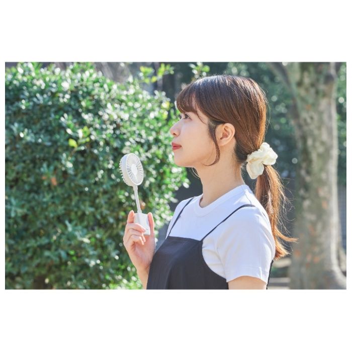 スマホも挟める薄型クリップファン LCAF021 LW(カラー:リリーホワイト)の説明画像4