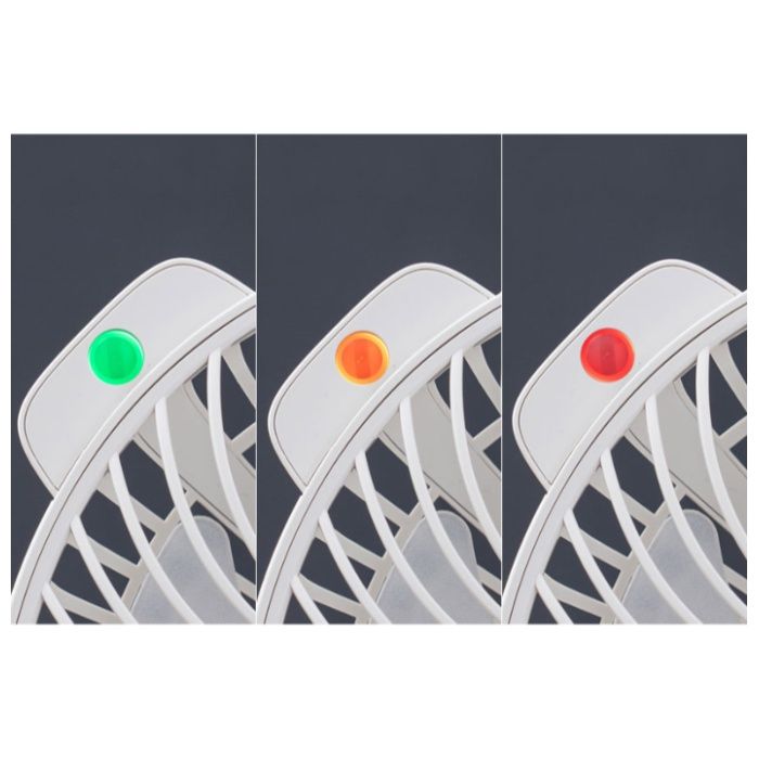 暑さ指数表示付マグネットファン LCAF030 LW(カラー:リリーホワイト)の説明画像5