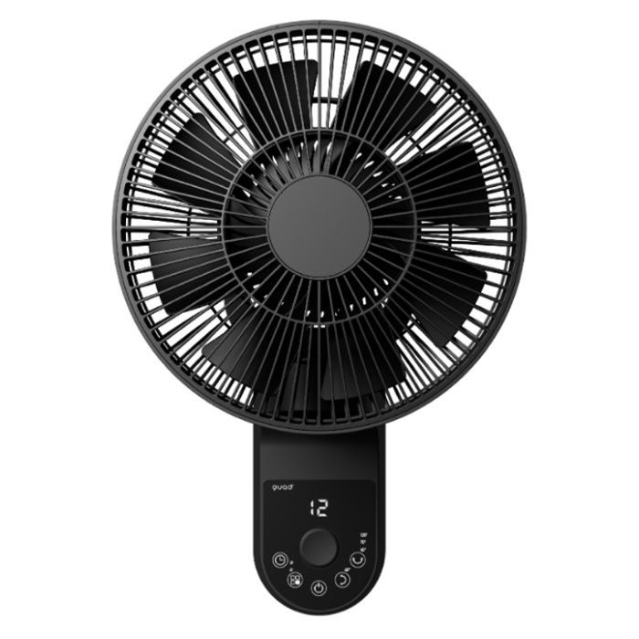 QUADS ワンタッチ分解 DC壁掛けファン QS669BK