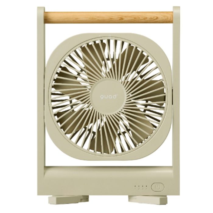 QUADS(クワッズ) 充電式マグネットスリムファン QS644GW グレージュウッド