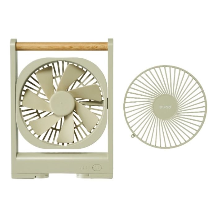 QUADS(クワッズ) 充電式マグネットスリムファン QS644GW グレージュウッドの説明画像2