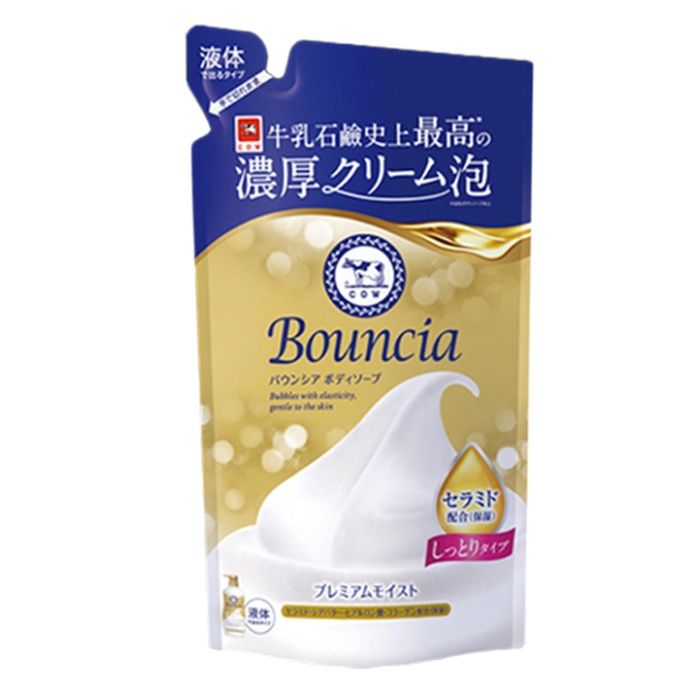 牛乳石鹸 バウンシア ボディソープ プレミアムモイスト 詰替用 340ml