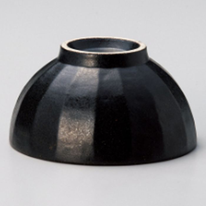 色釉型入茶碗 黒