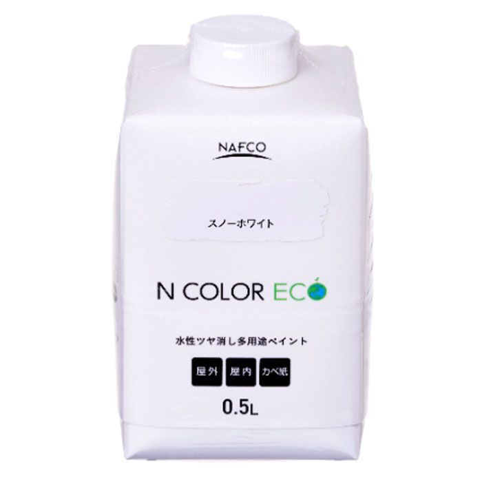 N水性多用途ペイント NカラーECO 0.5L スノーホワイト