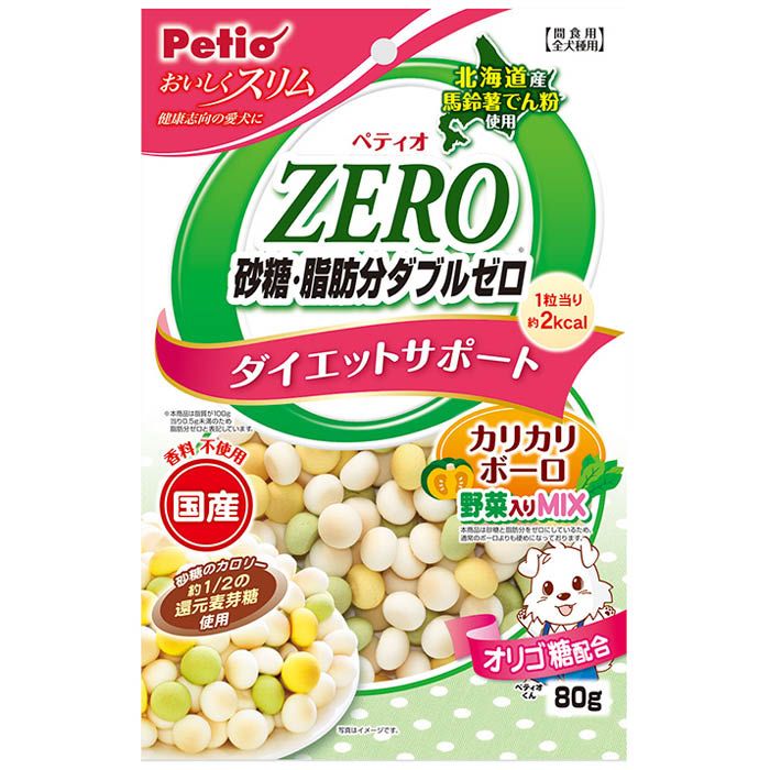 ペティオ ZERO砂糖・脂肪分ダブルゼロ　カリカリボーロ 80g